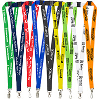 3/4" Import Air Ship Recycled RPET Silkscreen Lanyard